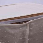 Portabiancheria marrone in bambù, set di 3, 48x36H58 cm