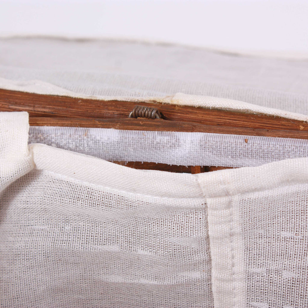 Portabiancheria ovale in rattan brunito, set di 3, 48x36H58 cm