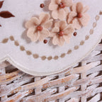 Portabiancheria in rattan sbiancato, 48x36H58 cm, set di 3
