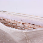 Portabiancheria in rattan sbiancato, 48x36H58 cm, set di 3