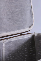 Set di 3 portabiancheria in rattan foderati, 48x36H58 cm