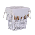 Gettacarta rattan cocco juta rettangolare fod, 25x20x25 cm