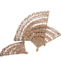 Ventaglio in vimini grezzo, set di 3, 50x38 cm (kit da 5)