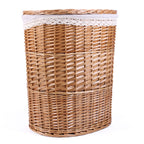 Portabiancheria in vimini bollito, 52x39x58 cm, set di 2