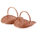 Cesto in vimini bollito, 60x40H45 cm, set di 2