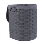 Set di 2 portabiancheria semirotondi in tessuto non tessuto, 44x37H56 cm