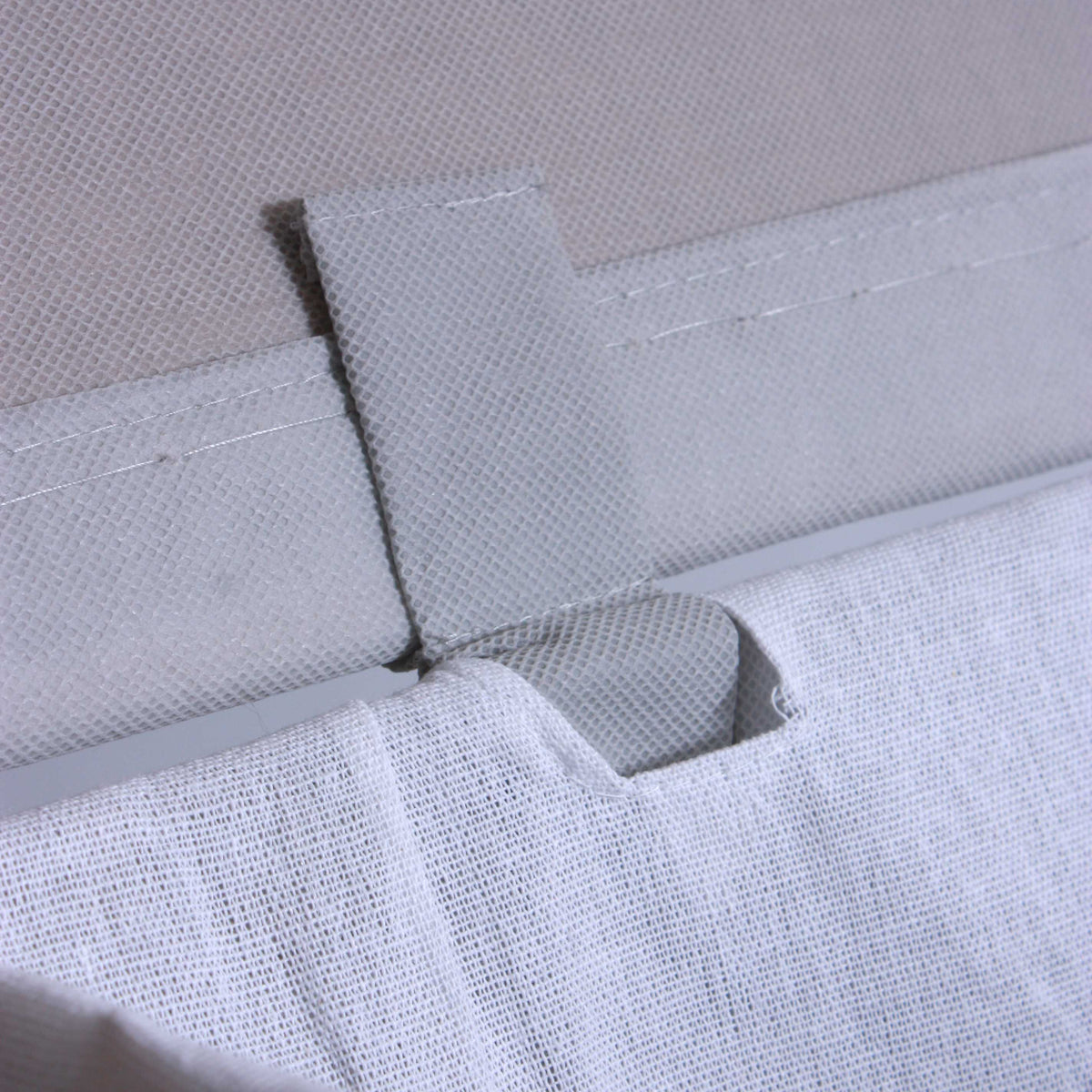 Portabiancheria in tessuto non tessuto grigio, 47x37x58 cm