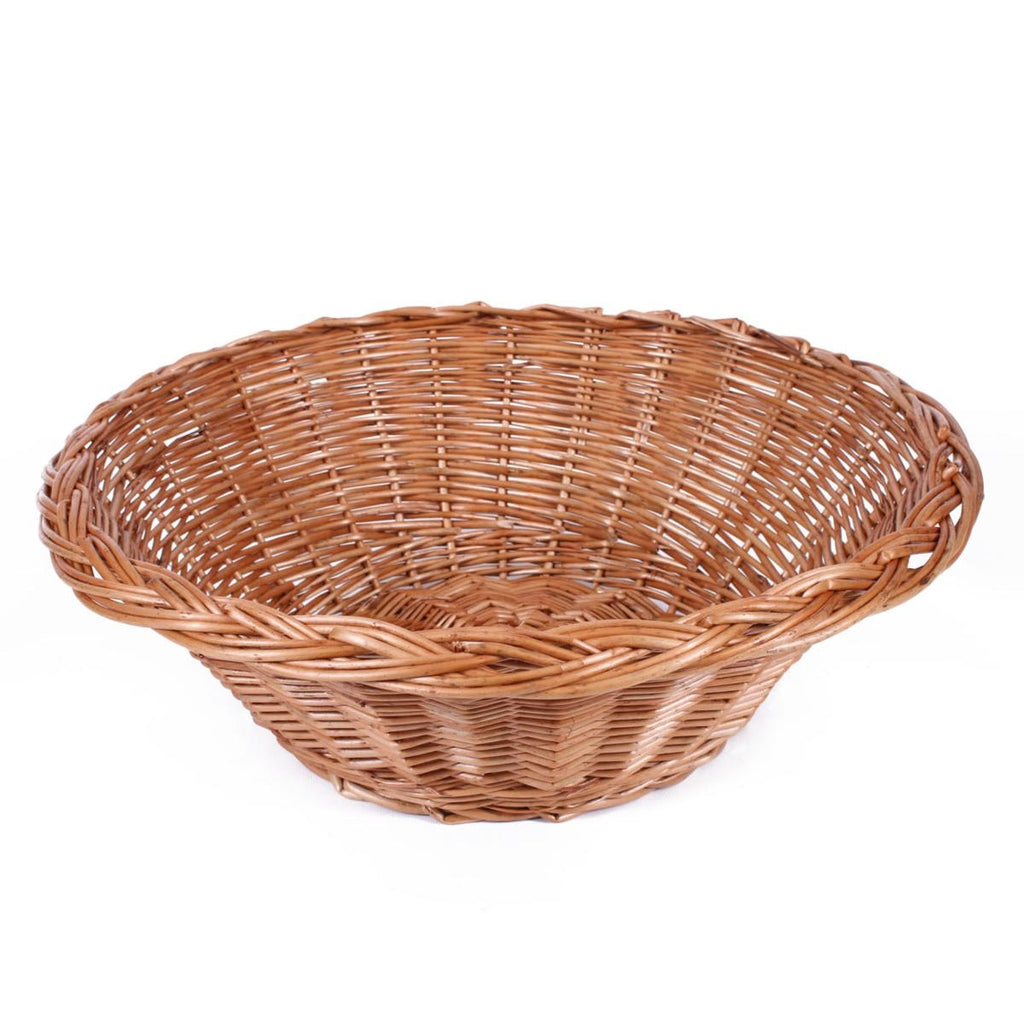 Cesto conico in vimini rosso, Ø53 cm, fondo 28 cm, H18 cm