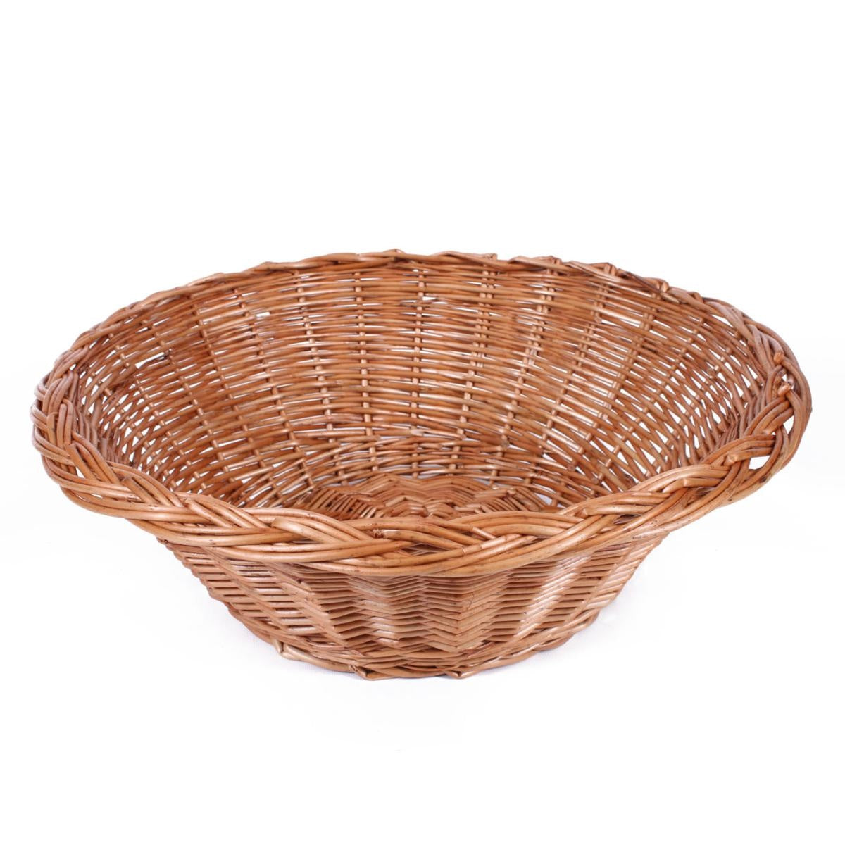 Cesto conico in vimini rosso, Ø53 cm, fondo 28 cm, H18 cm