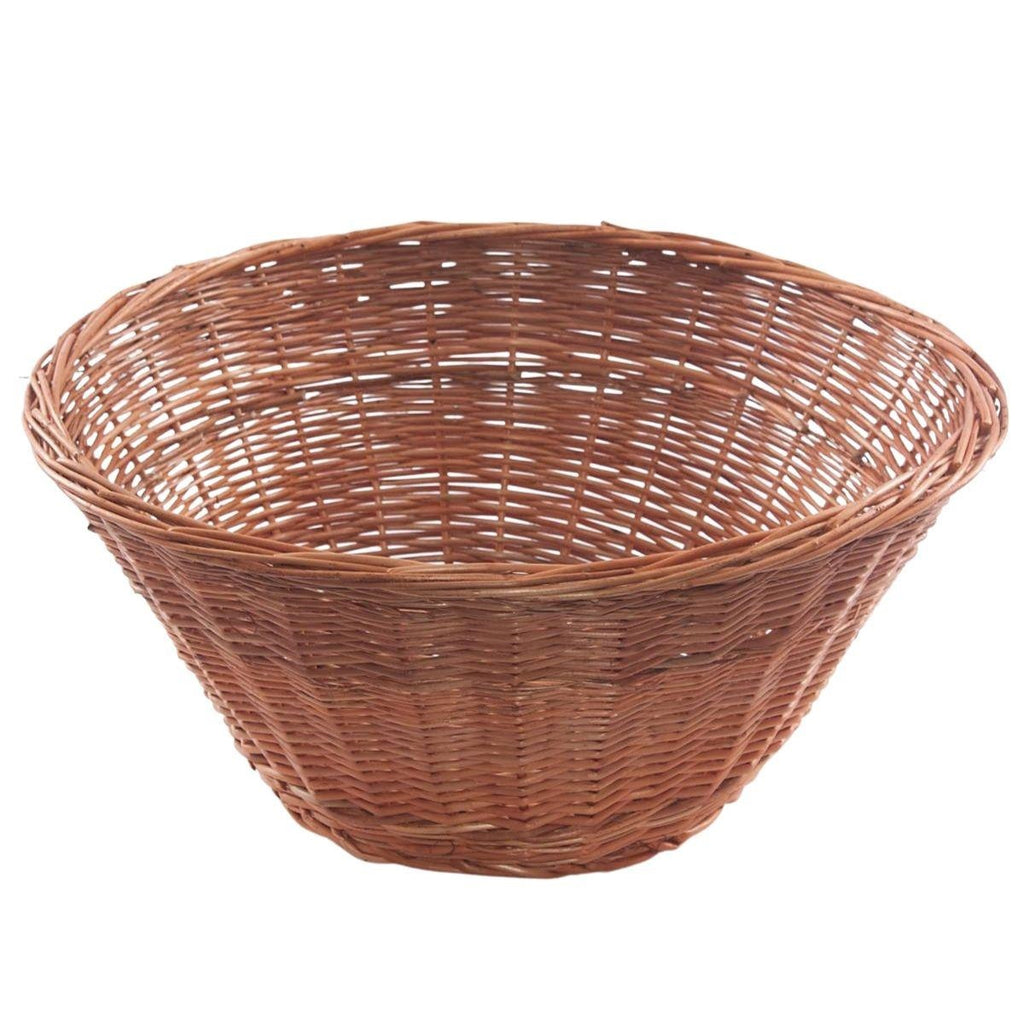 Cesto espositore a cono in vimini rosso, Ø60H30 cm
