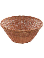 Cesto espositore in vimini rosso, Ø60H30 cm