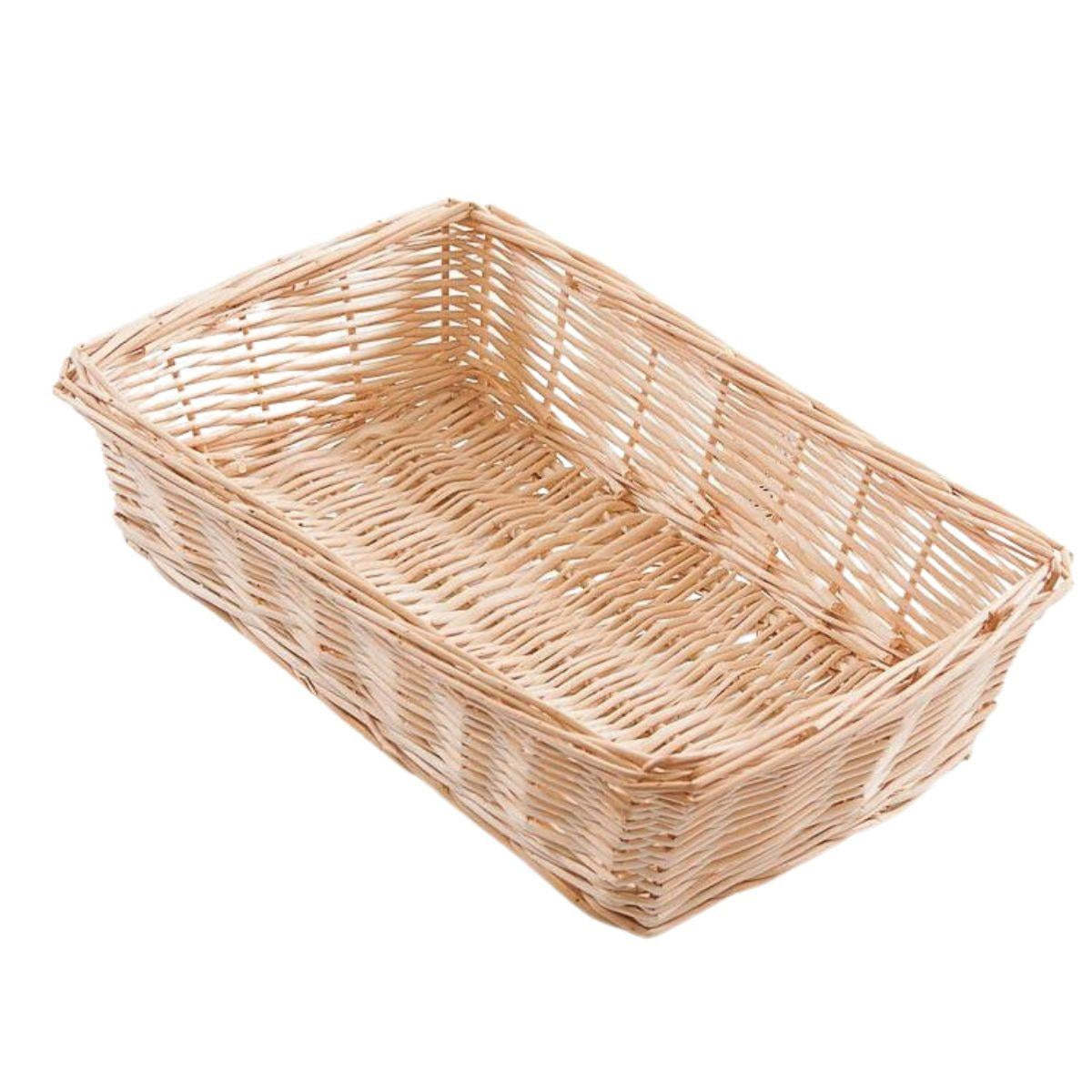 Vaschetta organizer in vimini, 33x25H9 cm (kit da 5)