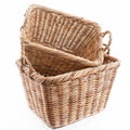 Ceste portalegna in giunco foderate, set da 2, 65x48H38 cm