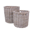 Cesto rotondo giunco grigio d50h50 - d, 40x45 cm