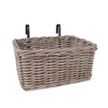 Cesto giunco grigio rettangolare Bici, 41x30x20 cm