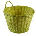 Cesto portaoggetti in polyrattan verde, Ø37H27 cm (kit da 3)