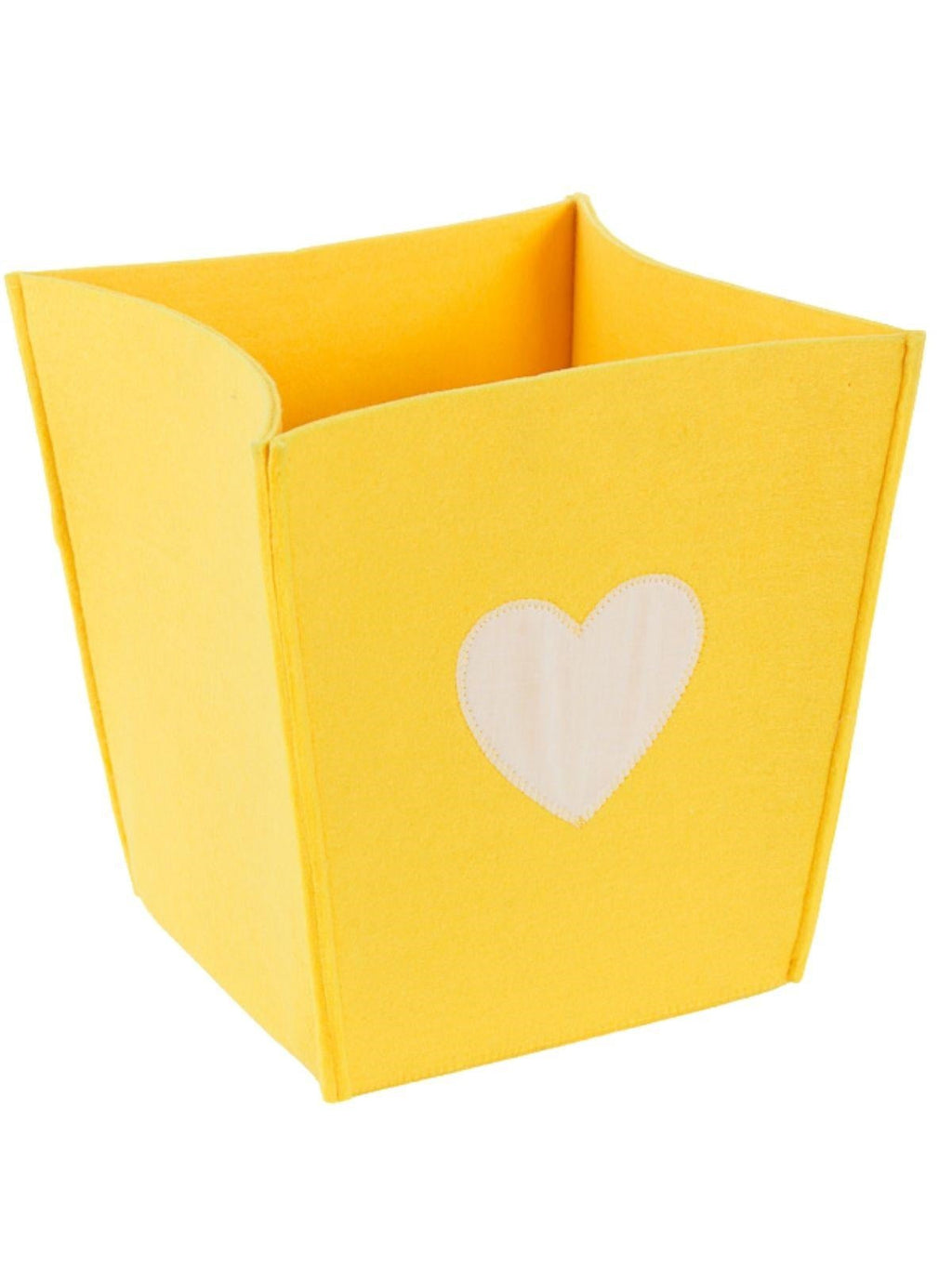 Contenitore in panno giallo, 30X30H30 cm (kit da 5)