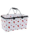 Cesto in pvc pieghevole con manici, 48x28H24 cm (kit da 5)