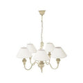 Lampadario a 5 luci in ferro crema
