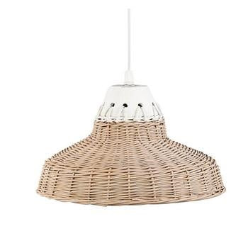 Lampadario in vimini naturale (kit da 3)