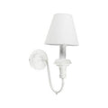 Applique in ferro bianco a 1 luce