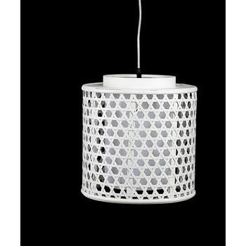 Lampadario tondo bianco, Øm,28x30 cm