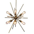 Lampadario color oro a 12 luci