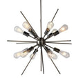 LAMPADARIO SILVER 12 LUMI lampade LED incluse, ØM,70x70 cm