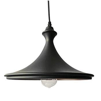 Lampadario tondo nero