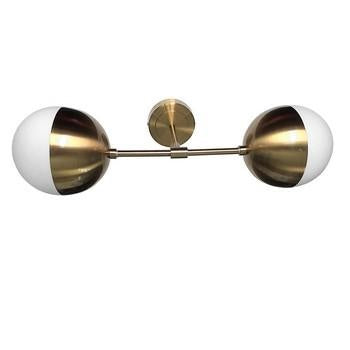 Lampadario applique Palla oro a 2 lumi