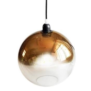Lampadario palla vetro sfumato Oro