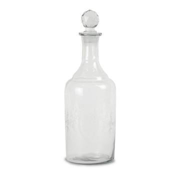 Caraffa/decanter vetro deco bianc