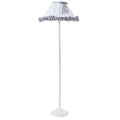 Lampada da terra shabby con paralume in tessuto, Ø38H150 cm