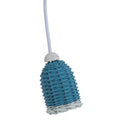 Faretto a sospensione in vimini blu, Ø6H9 cm (kit da 10)