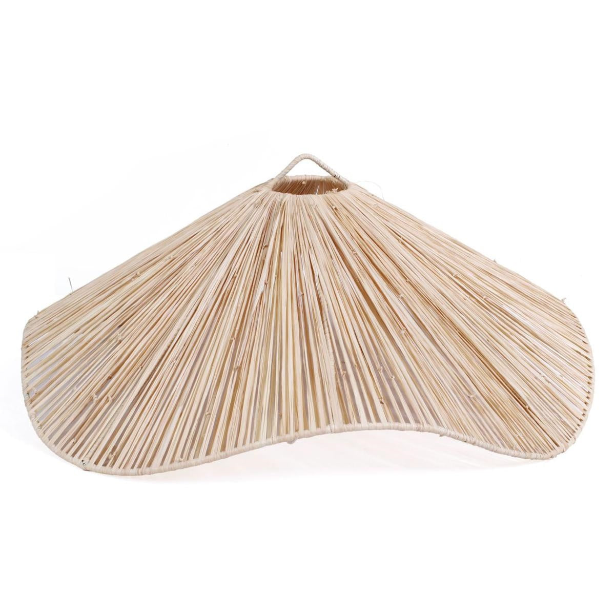 Lampadario a onda in rafia con telaio in metallo, Ø70 cm