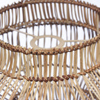 Lampadario a sospensione in rattan naturale, Ø30H26 cm