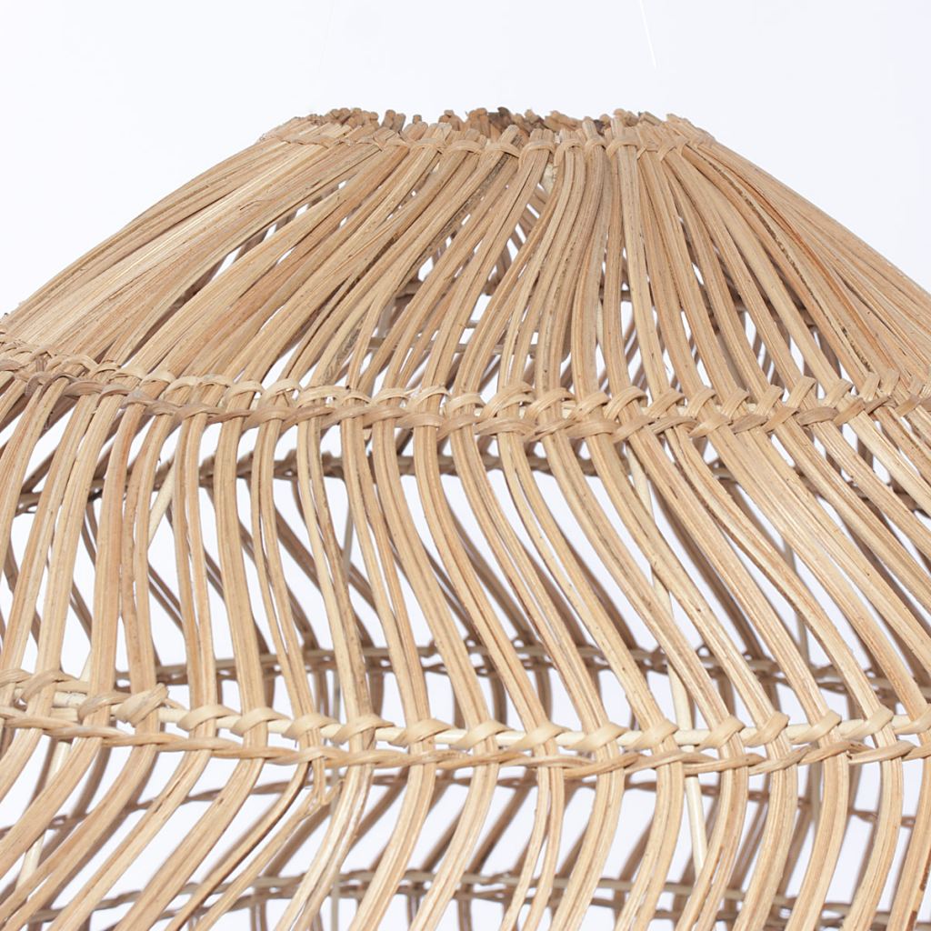 Paralume in rattan, Ø50H40 cm