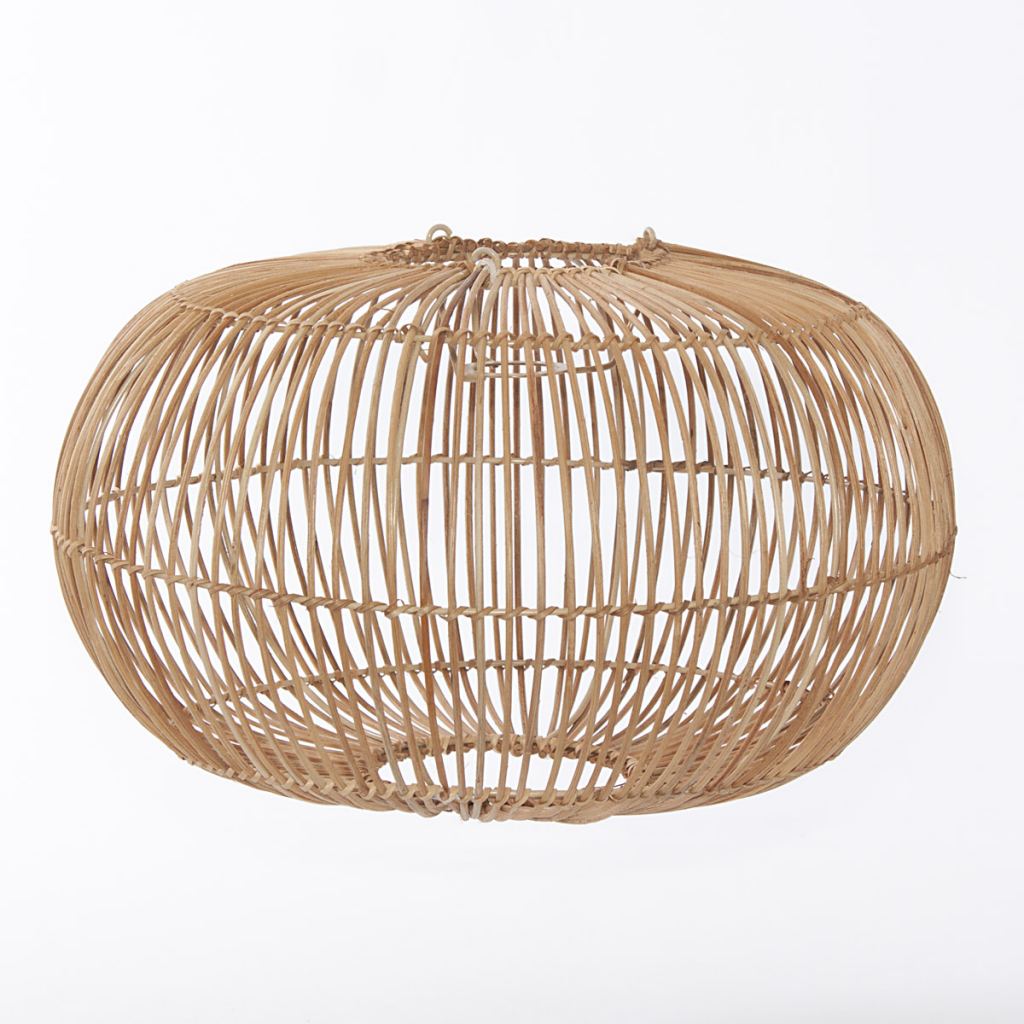 Paralume in rattan, Ø47H26 cm