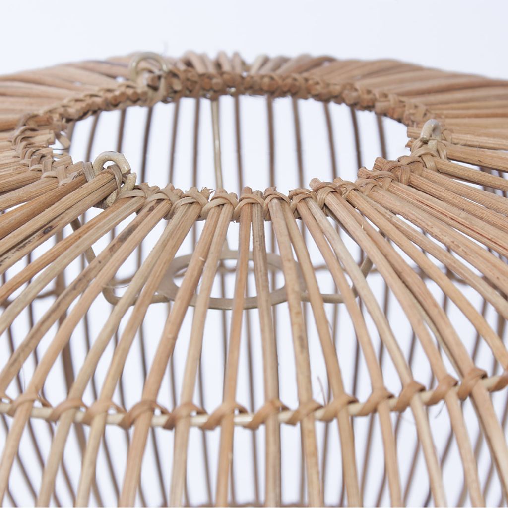 Paralume in rattan, Ø47H26 cm