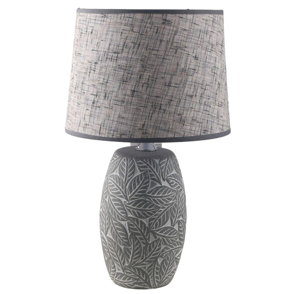 Lampada in ceramica Foglie, 30H53 cm