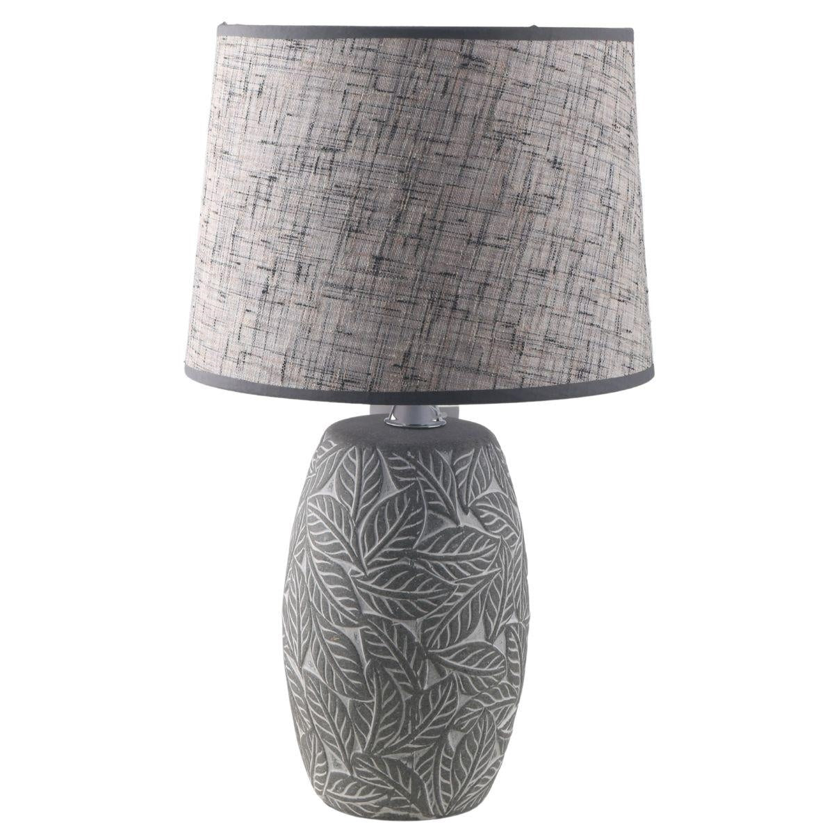 Lampada in ceramica Foglie, 30H53 cm