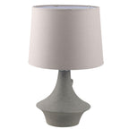 Lampada in ceramica sagomata grigia, 30H50 cm