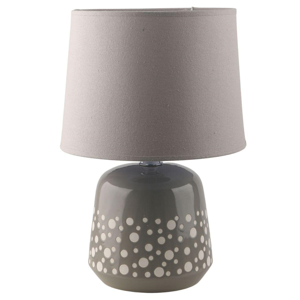 Lampada in ceramica con pois, 28H46 cm