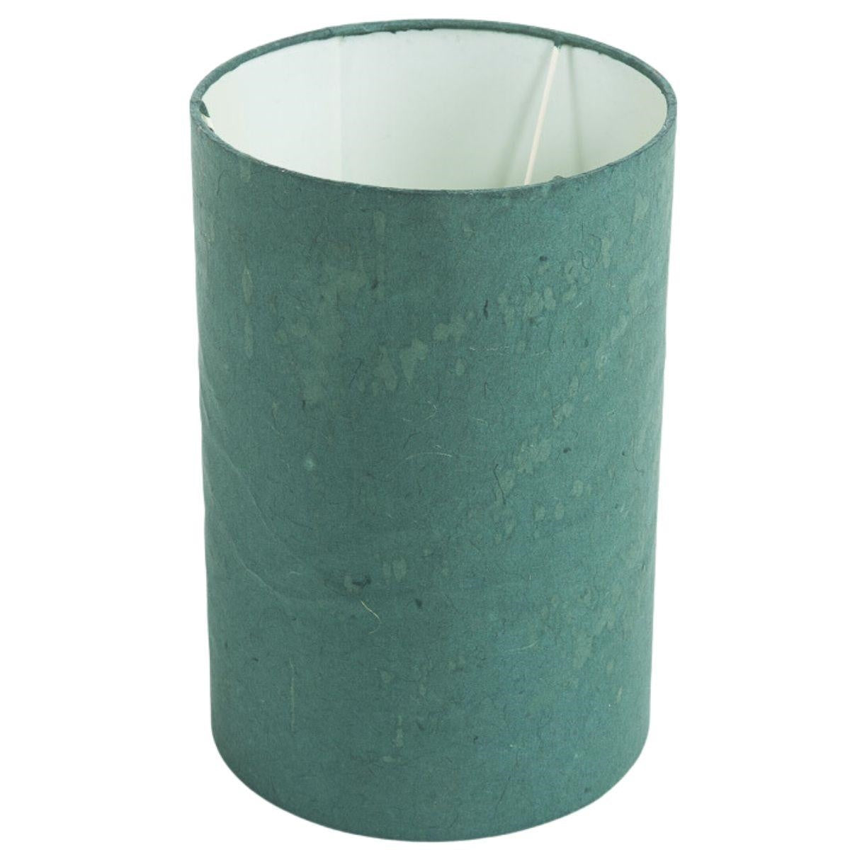 Paralume azzurro in carta di riso, 30 cm