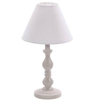 Lampada da tavolo in MDF color tortora, Ø22H41 cm