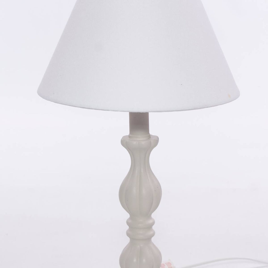Lampada da tavolo in MDF color tortora, Ø22H41 cm