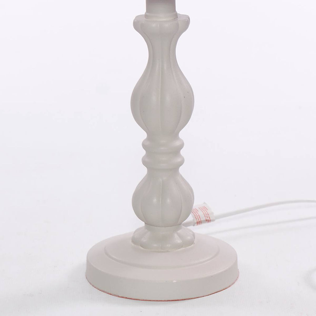 Lampada da tavolo in MDF color tortora, Ø22H41 cm
