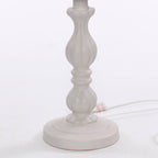 Lampada da tavolo in MDF color tortora, Ø22H41 cm