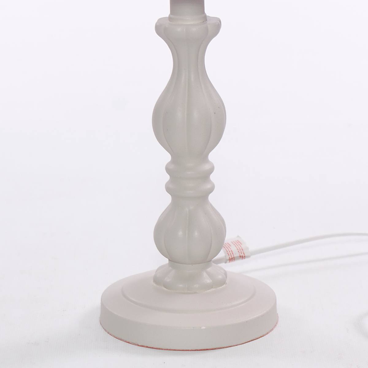 Lampada da tavolo in MDF color tortora, Ø22H41 cm