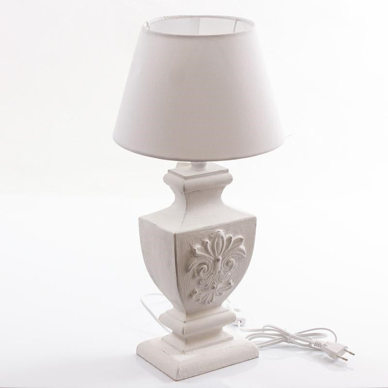 Lampada da tavolo stile shabby chic, 15x11H40 cm